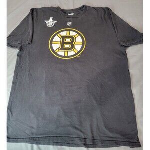 NHL Boston Bruin Patrice Bergeron #37 Black T shirt Reebook XL